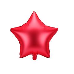 Standard Star Satin Red folijski balon
