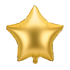 Standard Star Satin Gold folijski balon