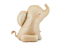 Maxi Standing Elephant beige folijski balon 84x90 cm