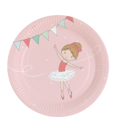 Ballerina papirnati tanjuri 23cm