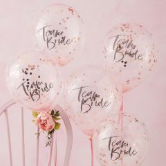 Latex baloni 28 cm Team Bride & confetti 