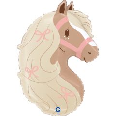 Maxi Boho Pony head folijski balon 41x58 cm