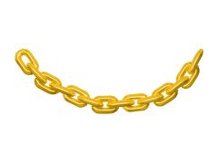 Maxi girlanda lanac gold folijski balon 6,7m