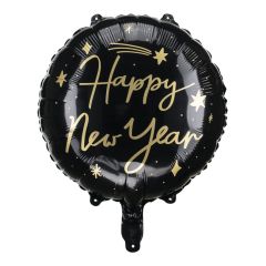 Standard Happy New Year black folijski balon