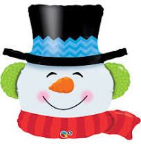 Maxi Smilin Snowman folijski balon