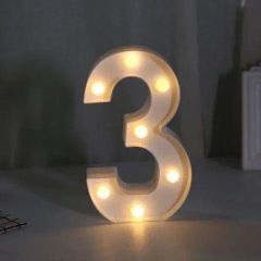 Svjetleći Broj 3 - 22cm
