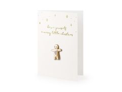 Čestitka Christmas Gingerbread Man White