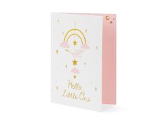 Čestitka Hello Little One Pink