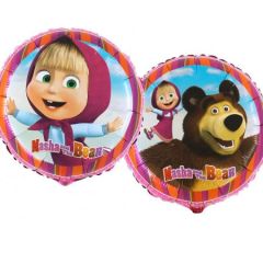 Standard Masha & Bear Round folijski balon