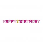 1st Birthday Pink & Gold natpis