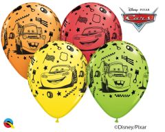 Lateks baloni 28cm Lightning Mcqueen & Mater