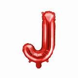 Mini folijski balon slovo J Red