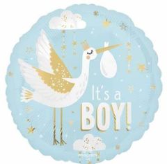 Standard Satin Special Delivery Baby Boy folijski balon