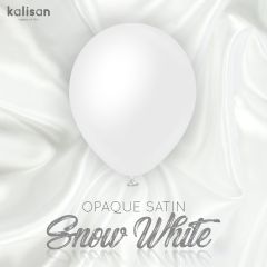 Latex baloni 30 cm Opaque Satin Snow White