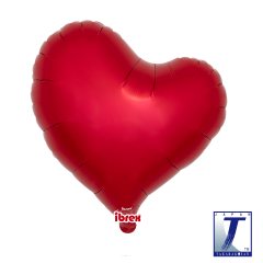 Mini Ibrex "Sweet" Srce Metallic Red folijski balon na štapiću
