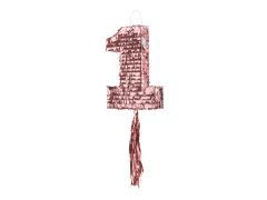 Pinata Number 1 RoseGold 29x40x8cm 