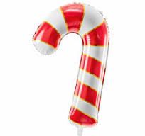 Maxi Candy Cane Red&Gold folijski balon