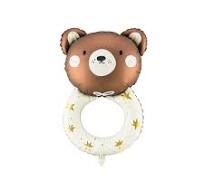 Maxi Teddy Rattle folijski balon