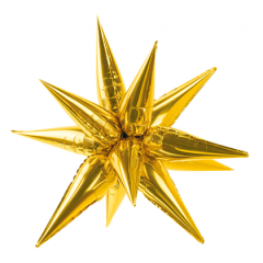 Maxi 3D Gold Star 95 cm folijski balon
