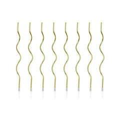 Svjećice Curly Gold 14 cm 8/1