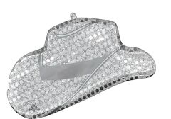 Maxi Disco Western Hat folijski balon