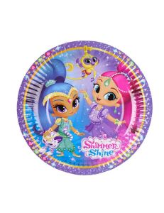Shimmer & Shine papirnati tanjuri 18 cm