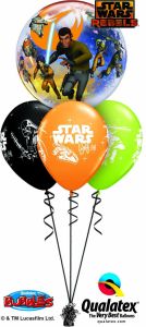 Helijski buket Bubble baloni Star Wars