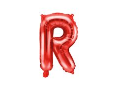 Mini folijski balon slovo R Red