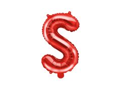 Mini folijski balon slovo S Red