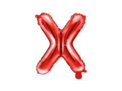 Mini folijski balon slovo X Red