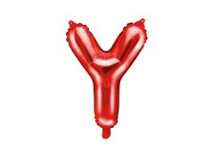 Mini folijski balon slovo Y Red