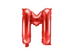 Mini folijski balon slovo M Red