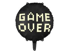 Standard Gamer Over black folijski balon
