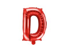 Mini folijski balon slovo D Red