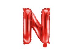 Mini folijski balon slovo N Red