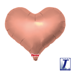 Ibrex "Jelly" Srce Metallic Rose Gold folijski balon