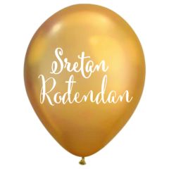 Lateks baloni Sretan rođendan Chrome Gold