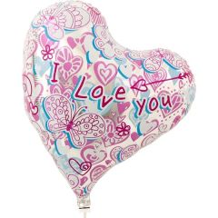Ibrex "Sweet" Srce I Love You Hearts folijski balon
