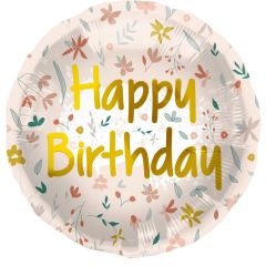 Standard Birthday Cute Flowers folijski balon