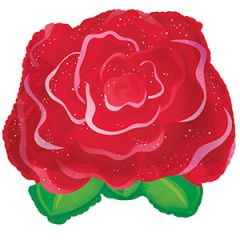 Mini Rose Red folijski balon na štapiću