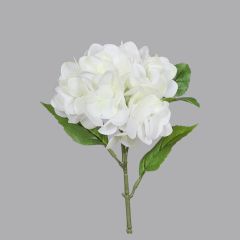 Umjetna Hortenzija bijela "Real touch" 31 cm 1 kos