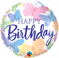 Standard Bday Beautiful Butterflies folijski balon