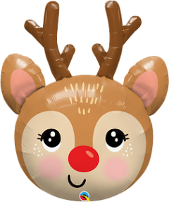 Maxi Red Nosed Reindeer folijski balon