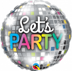 Standard Lets Party Disco Ball folijski balon