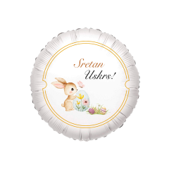 Standard Sretan Uskrs folijski balon