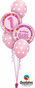 Buket balona 1st Bday Girl 