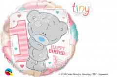Standard Tatty Teddy 1st Bday Girl folijski balon