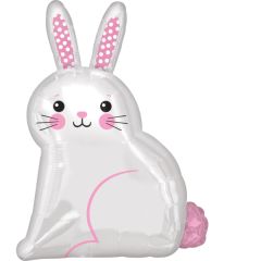Standard White Satin Bunny folijski balon