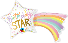 Mini Bday Star folijski balon na štapiću