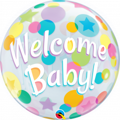 Bubble Welcome Baby Colorful Dots pvc balon